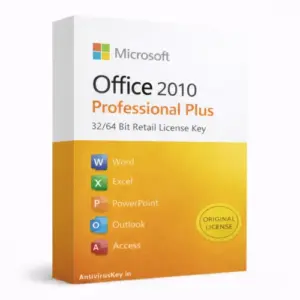 Office 2010 Professional Plus 32/64 Bit Retail License Key
