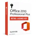Office 2010 Professional Plus 32/64 Bit Retail License Key
