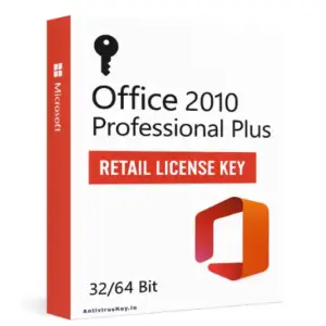 Office 2010 Professional Plus 32/64 Bit Retail License Key