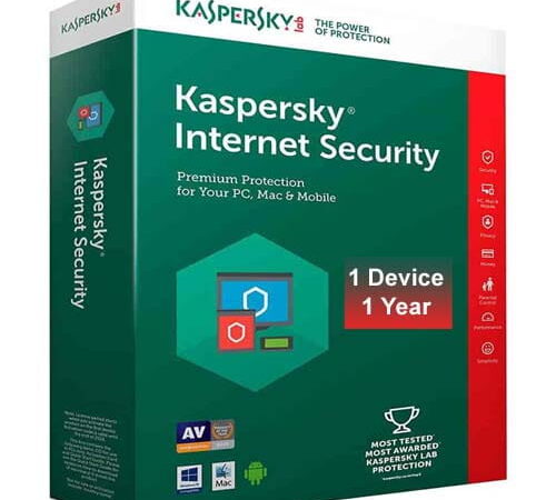 Kaspersky Internet Security 1 User 1 Year
