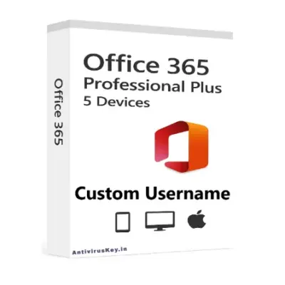 Office 365 Professional Plus – 5 Devices (Mobile | PC | Mac) – Custom Username