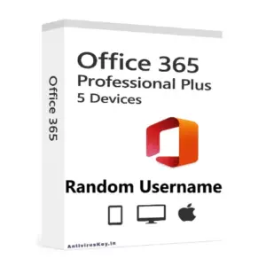 Office 365 Professional Plus – 5 Devices (Random Username)