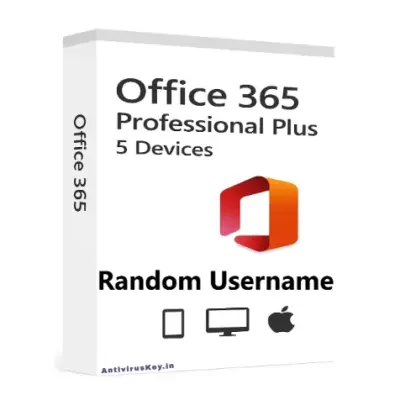 Office 365 Professional Plus – 5 Devices (Random Username)