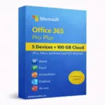 Office 365 Pro Plus – 5 Devices + 100GB Cloud
